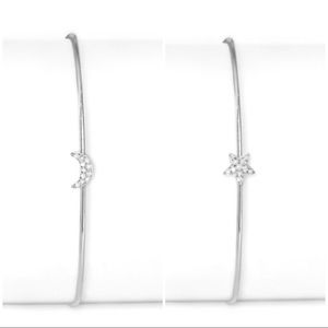 La Soula Little Star & Little Crescent Moon Bangle
